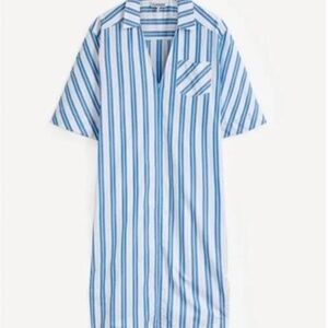 Ganni Striped Blue and White Top